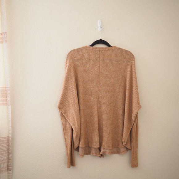 !! Out From Under Urban Outfitters Orange Jojo Waffle Knit Oversized - Picture 8 of 8